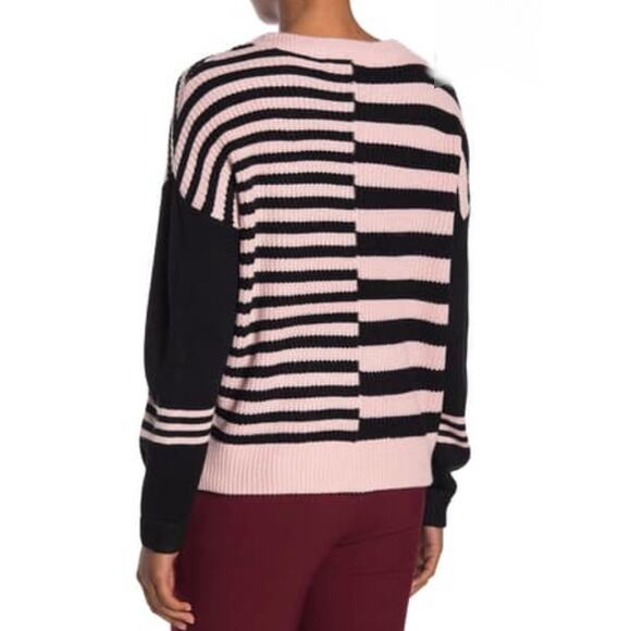 Catherine Malandrino Striped Colorblock Sweater - Picture 2 of 10